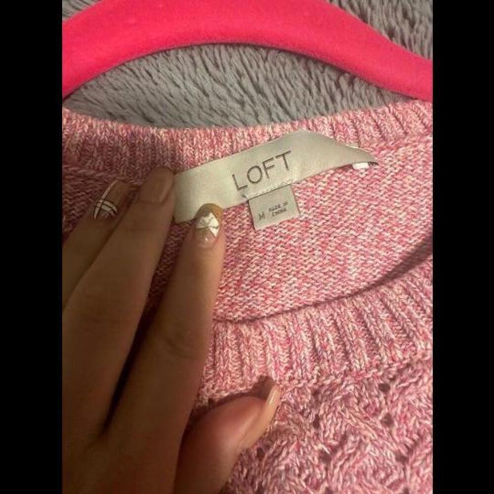 Pink Cable Knit Sweater - Picture 2 of 2
